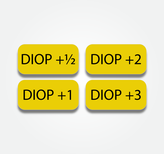 Diopter Filter Tabs 1/2 - 3 (Set of 4)