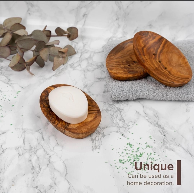 Porte savon bois d'olivier 