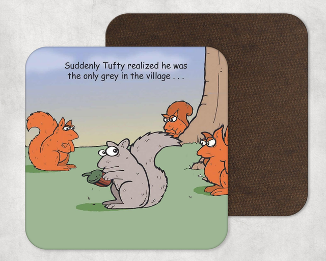 The Only Grey In The Village Coaster