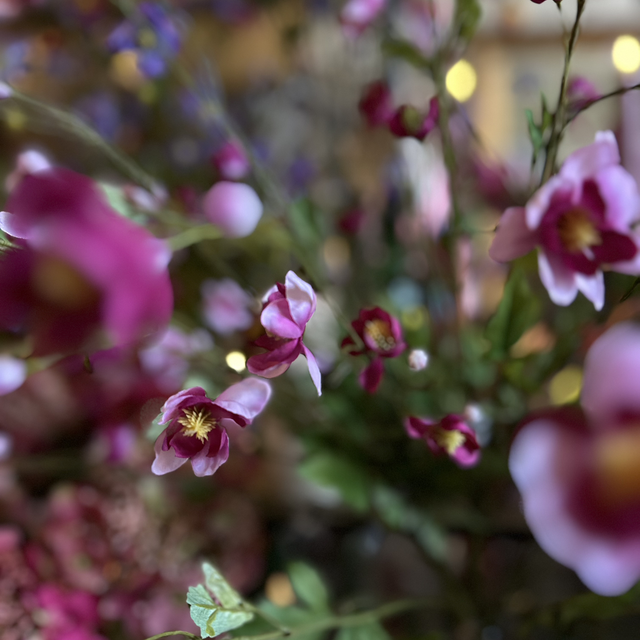 Silk-Ka Bloesem Tak Beauty (donker roze)