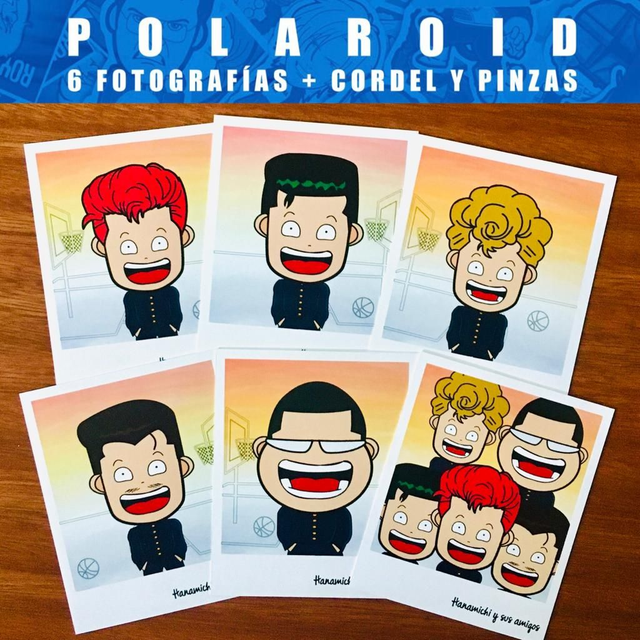 Set polaroid Hanamichi y sus amigos