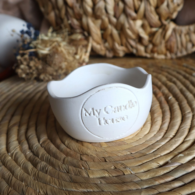 Pot Bougie Rond Jesmonite - Rose ou Blanc 🌼