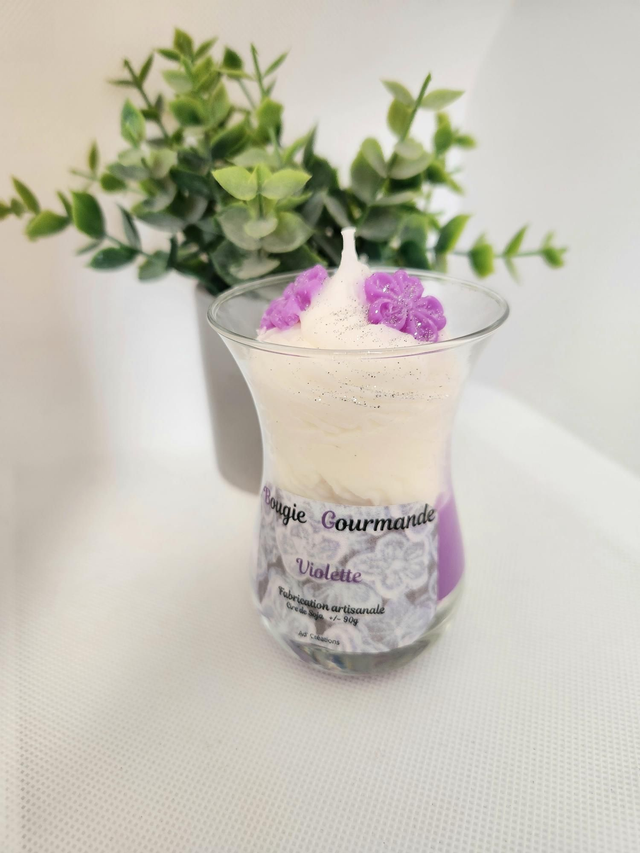 Bougie violette 90g