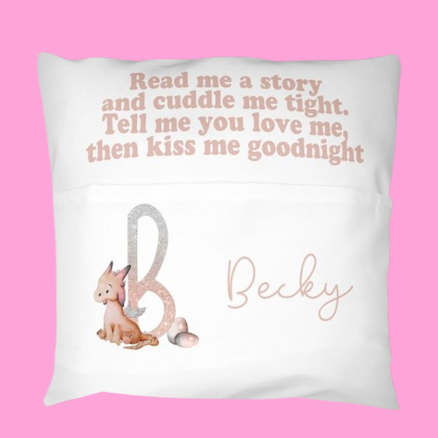 Cushions with book pockets