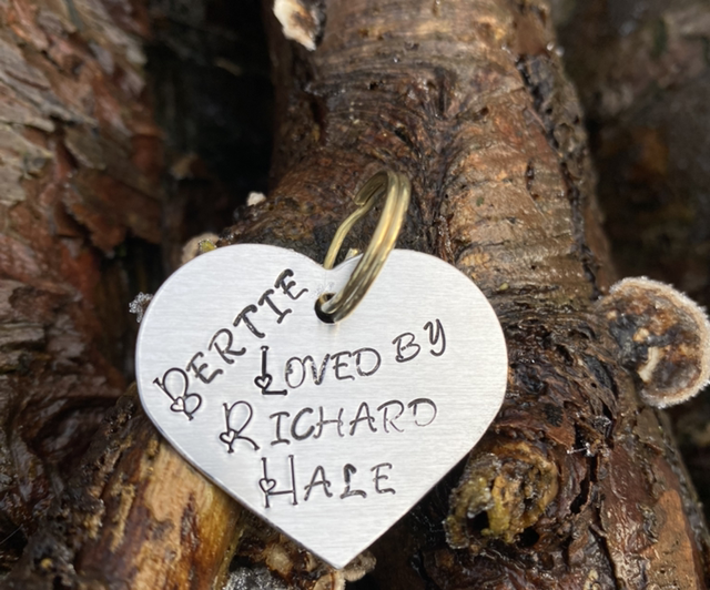 Name tag for toy bear 