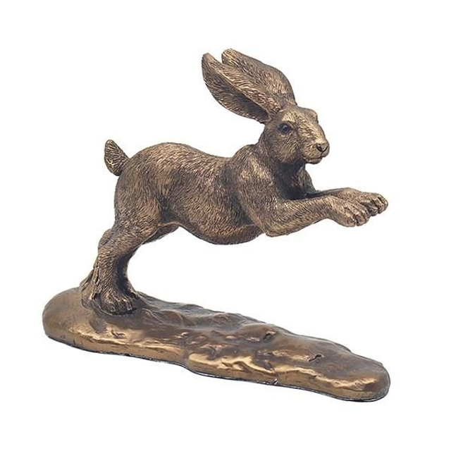 Reflections Bronze Hare Leaping 