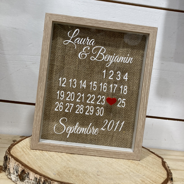 Cadre date calendrier 