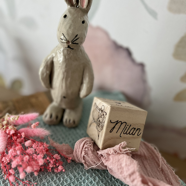 Cube de naissance personnalisé 