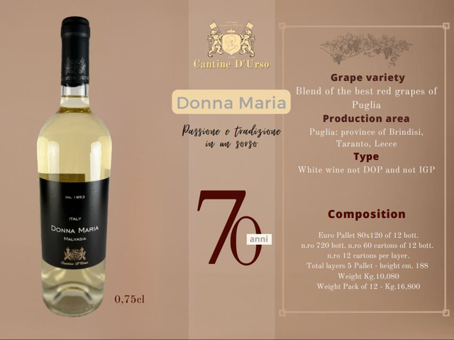 Malvasia IGP   Cartone da 6 bottiglie