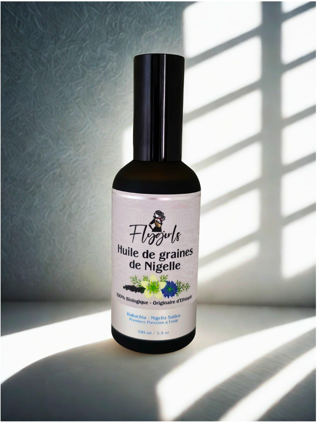 Huile de graines de Nigelle 100 % pure et pressée à froid 100 ml 