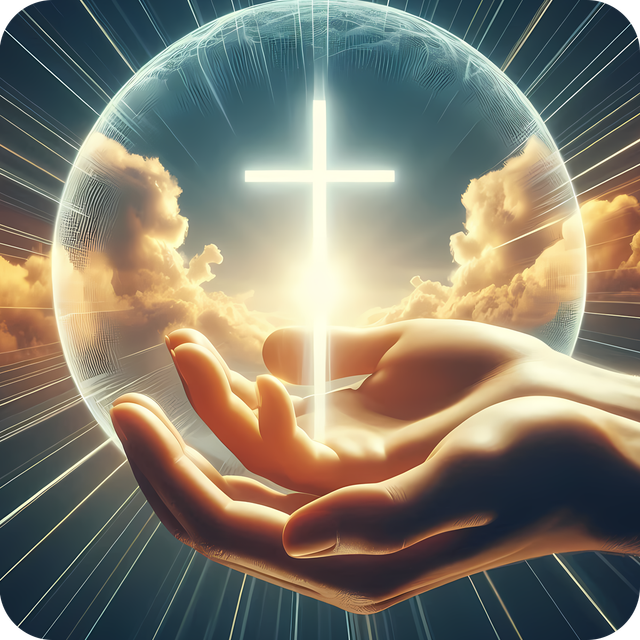 Religious design card and envelope