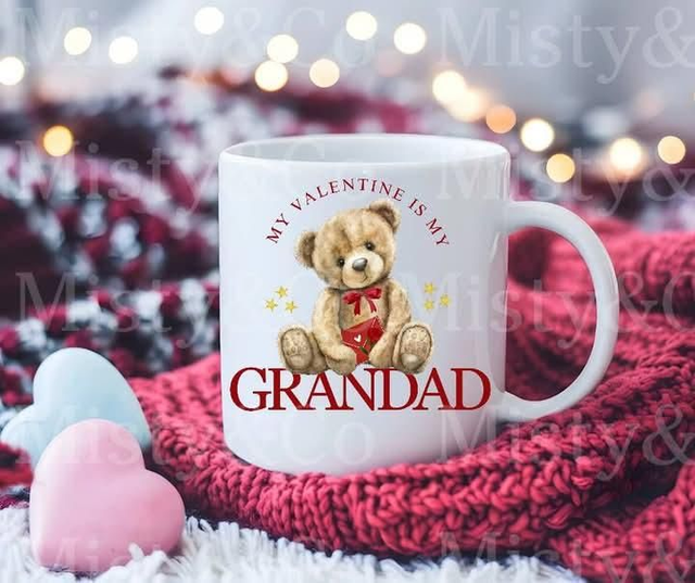 My valentine is my GRANDAD mug