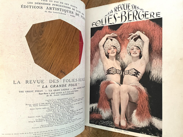 Revue Folies Bergère 1928. Paris. 'La Grande Folie'.