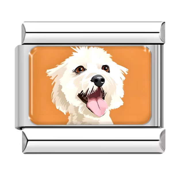 Charm Perrito Blanco