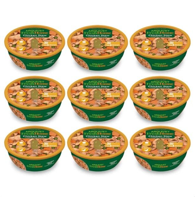 Ragoût de poulet / FreshHome - 9 bols x 280 Grs = 2.520 Kg - Arquivet / ARQ1400