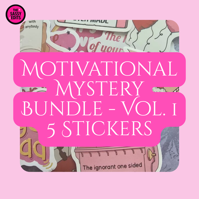 Motivational Sticker Bundle Vol. 1 – 5 Pack