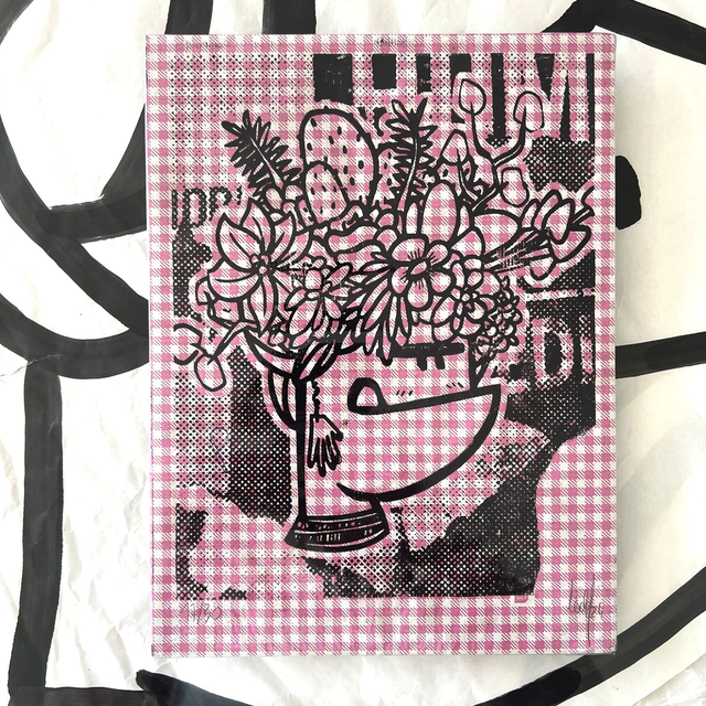 Xylo FRIDA Cochonou 18x24 cm sans cadre