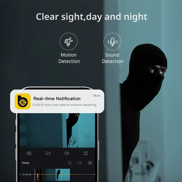 BoyKeep 5g/2.4GHz Wi-Fi 2K HD Indoor Security Camera