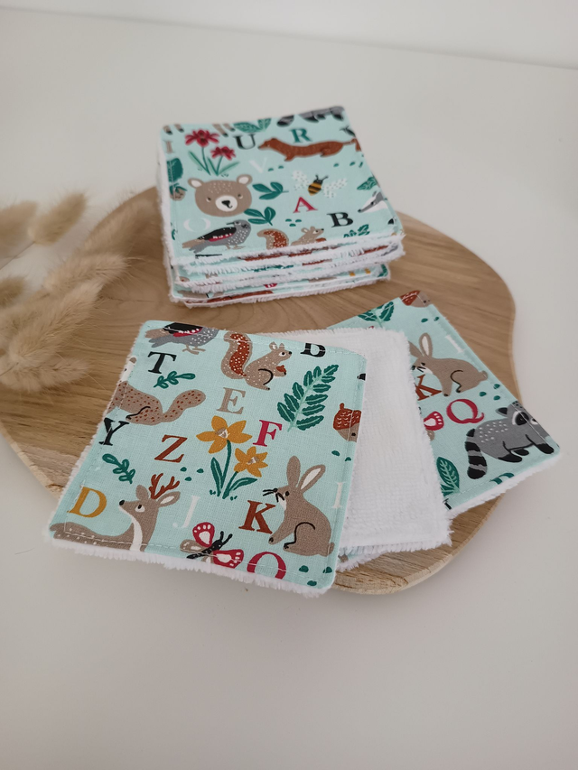 Lot de 10 cotons lavables  