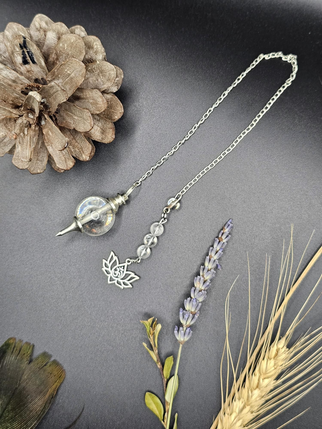 Pendule séphoroton cristal de roche