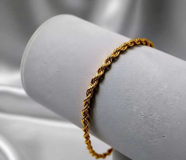 Pulseira Élégance Dorée - Aço Inoxidável Dourado