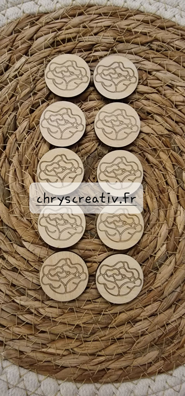 lot de 10 jetons salade