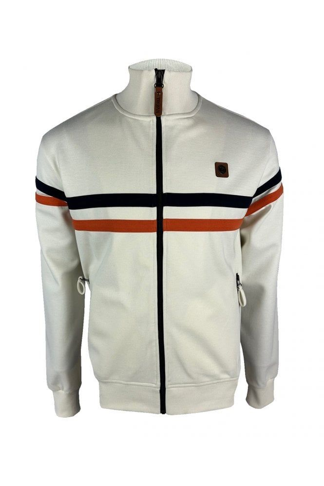 Trojan TR-8954 Twin Stripe Track Top - Ecru