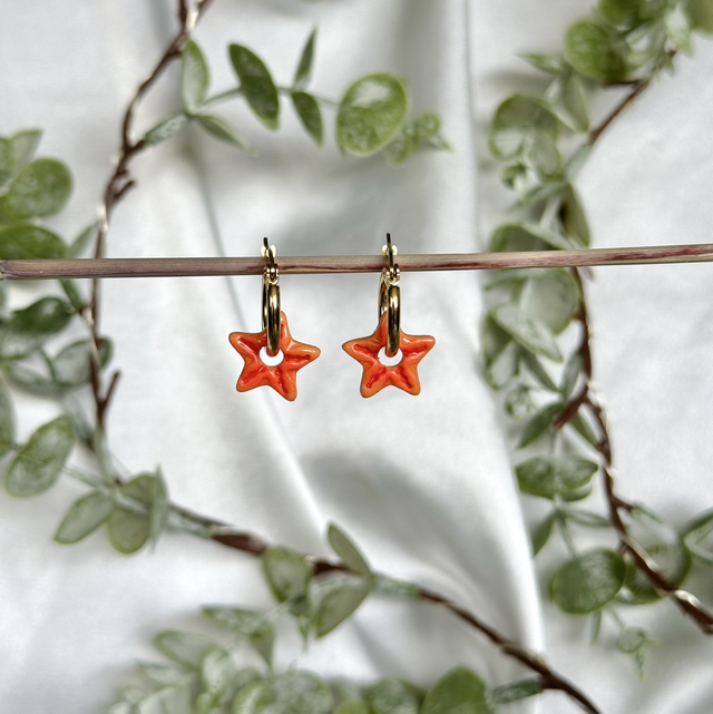 Étoiles de mer oranges (sans créoles)