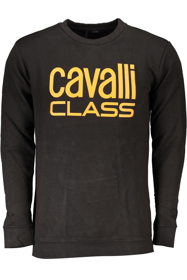 CAVALLI CLASS FELPA SENZA ZIP UOMO NERO