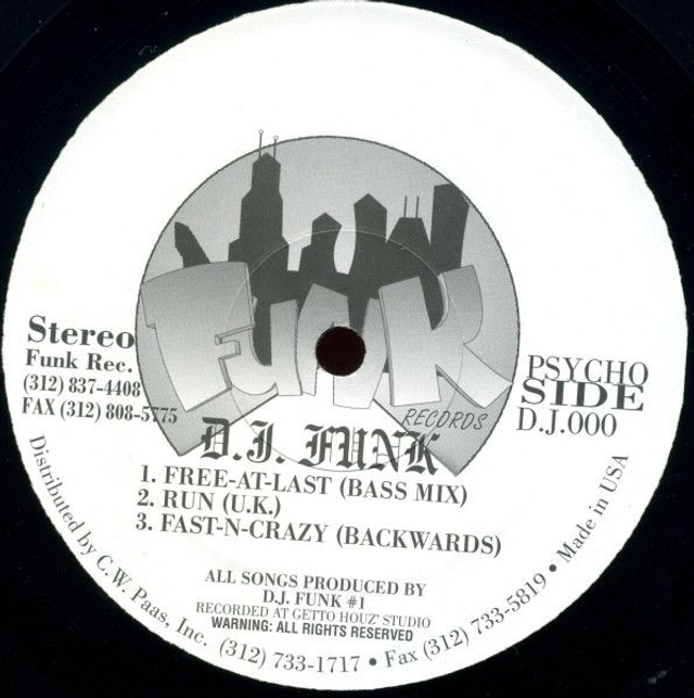 DJ FUNK - PSYCHO FUNK EP (FUNK U LATER / RUN uk mix) - FUNK RECORDS