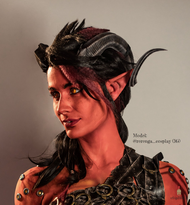 BG - Karlach Cosplay - Hörner | passend für Baldurs Gate 3 Cosplay | 3D Druck | Replikat Replica | Fan-Art Prop