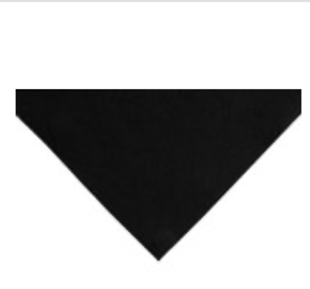 Felt squares: wool/viscose Black 