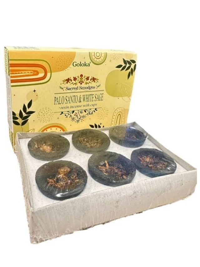 pastille charbon Palo Santo Sauge Blanche