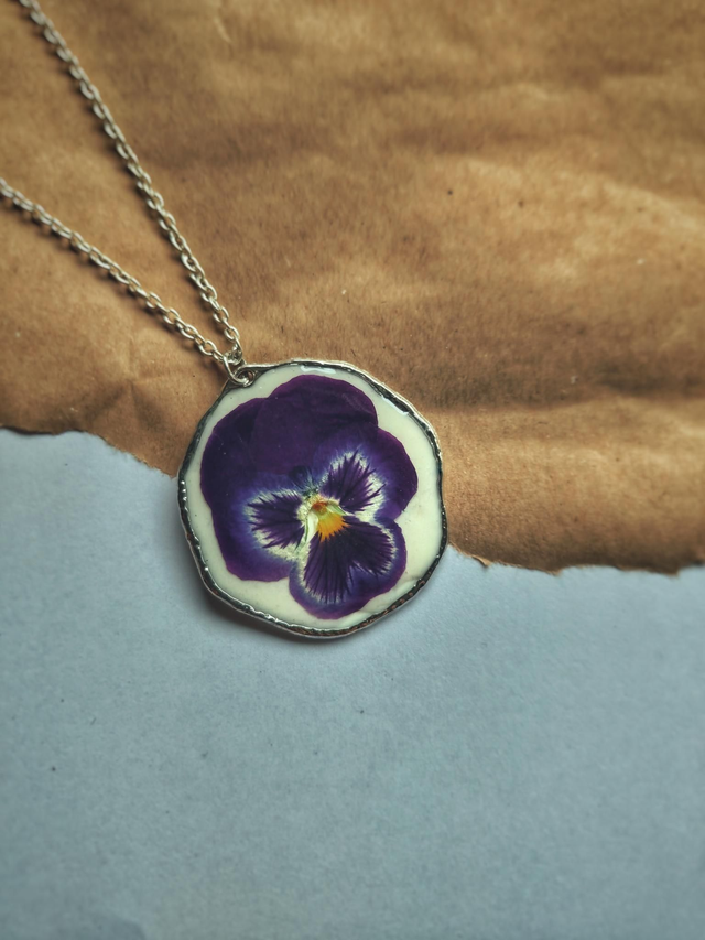 Preserved Floral Necklace 
