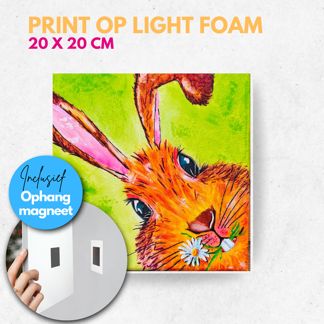 Konijn | Light foam met magneet