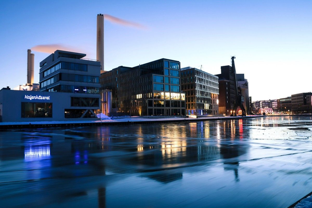 Stadthafen im Winter