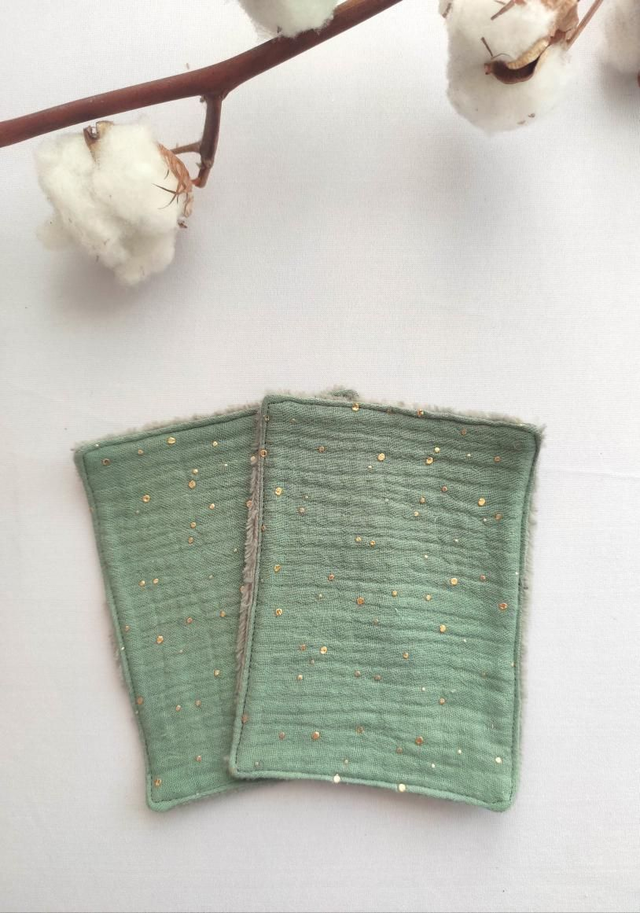 Coton de beauté rectangulaire double gaze