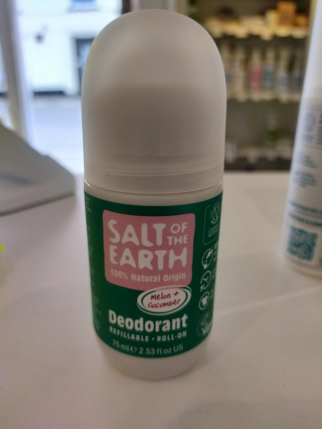 Melon &amp; Cucumber Roll-On Deodorant 75ml (Salt Of the Earth) 55592