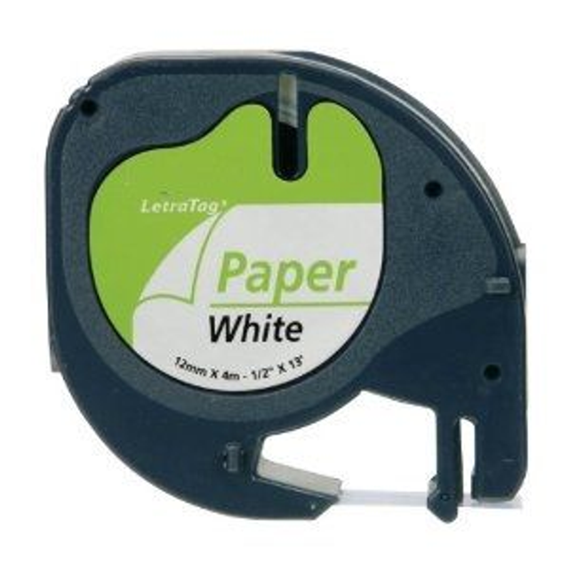 BK-White 12mmX4m for DYMO-Letratag 2000 | LT100H | QX50#S0721520