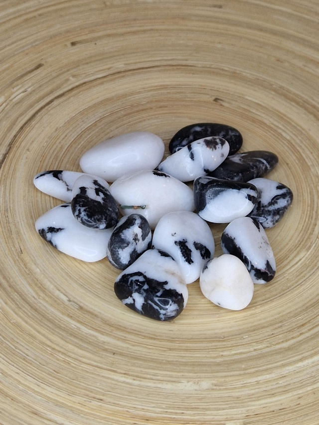 Marbre zébré - Pierre roulée