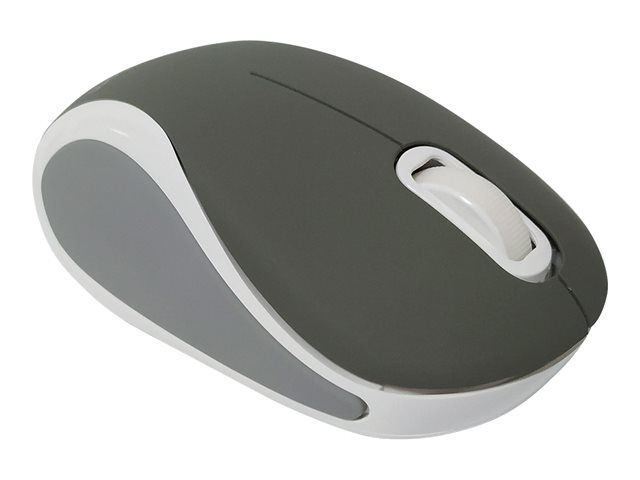  MEDIACOM Mini Optical Device Wireless-AX65-Mouse-ottica-3 pulsanti-senza fili-2.4 GHz-ricevitore wireless USB - nero/verde,nero/argento,grigio/bianco