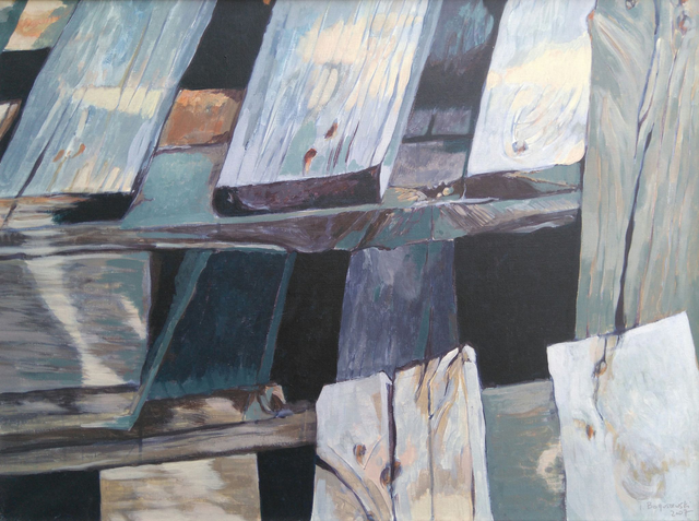 Deski A3, 60x80 akryl płótno 2007