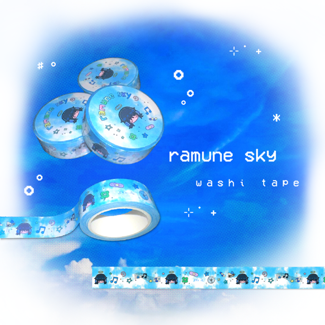 washi tape - ramune sky 🫧