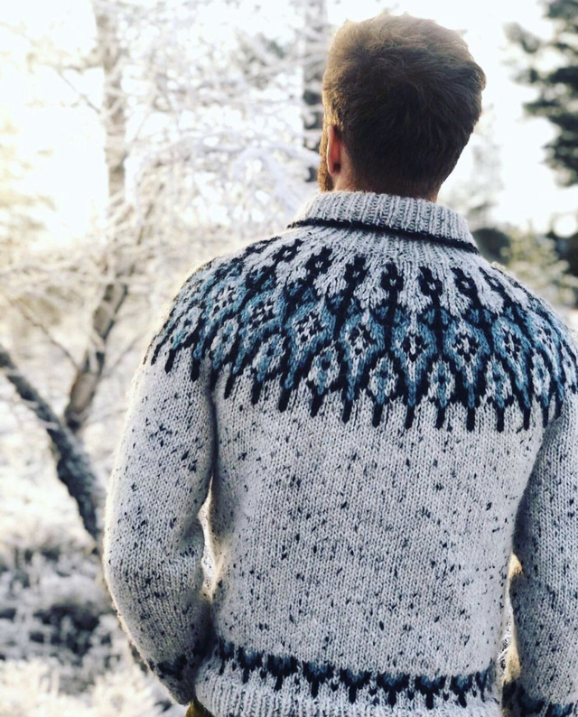 Tusseladd Polar Sweater Kit - Col 01 (Grey Tweed) - Wool &amp; Pattern - Linka Neumann