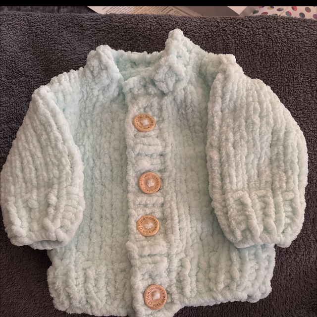 Mint soft touch cardigan 0-3months 