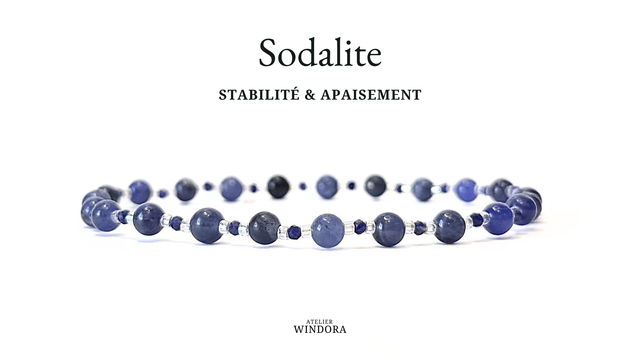 Bracelet | Sodalite Bleue - Royal Intense V1
