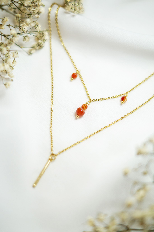 Collier double - Anna • en pierre naturelle