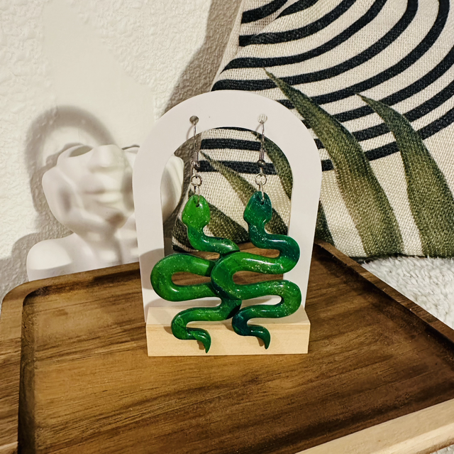 Boucles d’oreilles serpent 