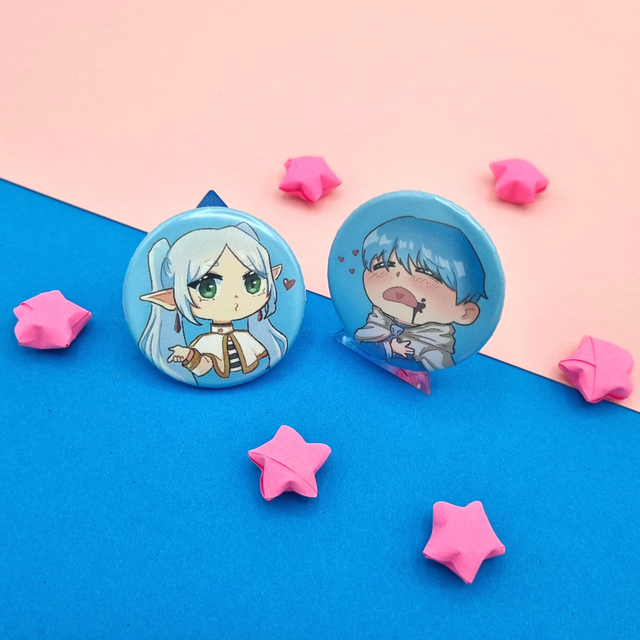 ANIME Friendship/Lovers Duo Button Set | Partner Look | BUTTONS 
