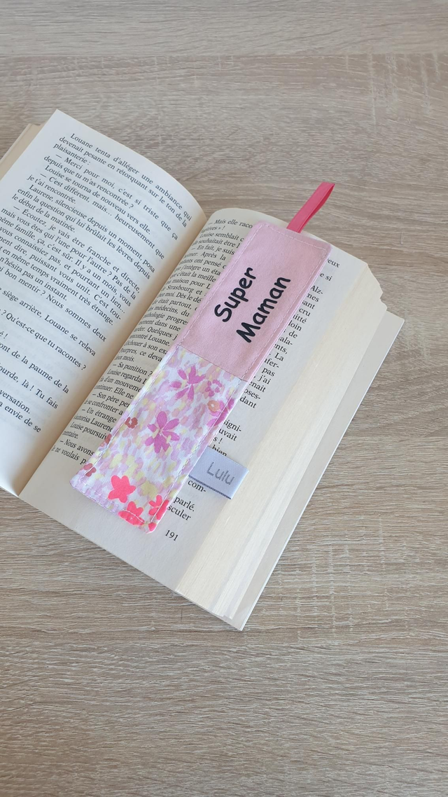 Marque pages super maman fluo